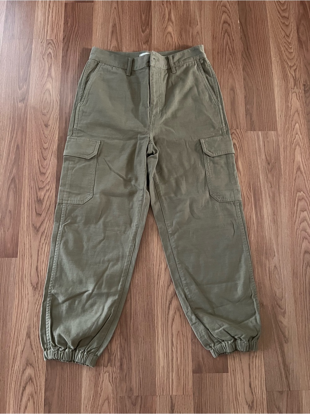 Madewell Green Cargo Jogger Pants